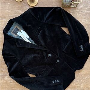 J.Crew Women's Black Velvet Schoolboy Blazer Size 2 NWT